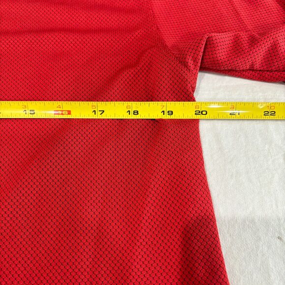 Nike Golf Dri-Fit Polo Shirt Solid Red Men's Size M Short Sleeve Breathable - Picture 6 of 7